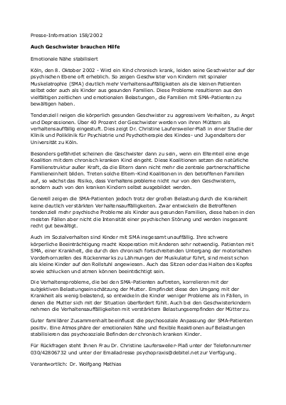 Presse-Info 158/ 2002 Universität Köln