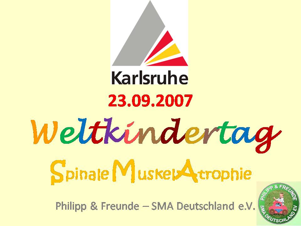 Weltkindertag Karlsruhe 23.09.2007